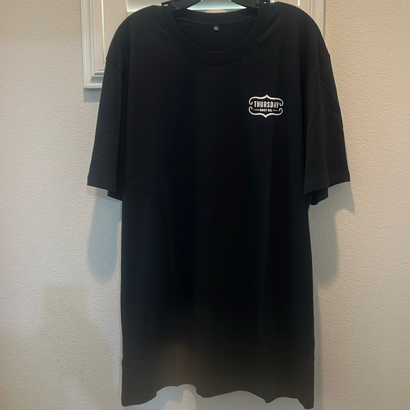 THURSDAY BOOT COMPANY Black men t shirt 2XL New in poly bag - Picture 2 of 8